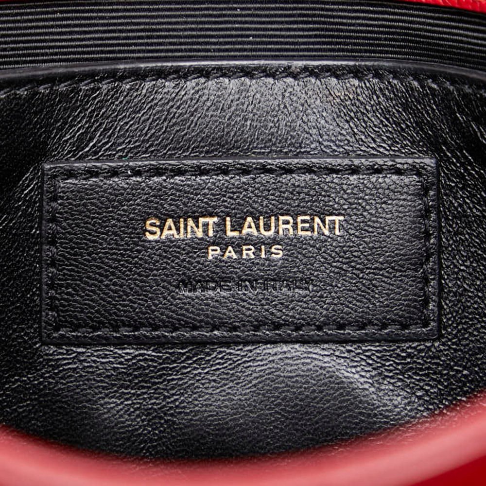 Saint Laurent KATE Chain Shoulder Bag 354121 Red Leather Women's SAINT LAURENT - Picture 5 of 7